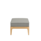 Newhaven Footstool incl. cushion in the design "Stone/ seams Taupe"