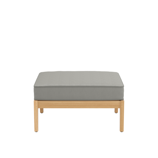 Newhaven Footstool incl. cushion in the design "Stone/ seams Taupe"