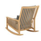 Newhaven Rocking Chair incl. cushion in the design "Stone/ seams Taupe"