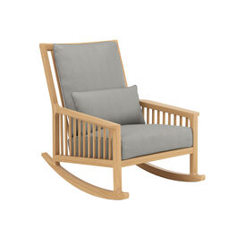 Newhaven Rocking Chair incl. cushion in the design "Stone/ seams Taupe"