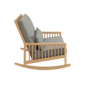 Newhaven Rocking Chair Two-Seater incl. cushion in the design "Stone/ seams Taupe"