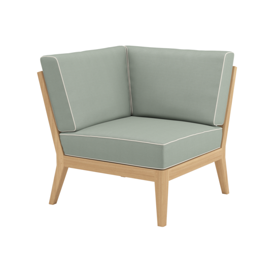 Valencia Lounge Corner Element in the design "Mineral/Linum"