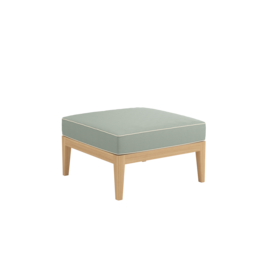 Valencia Lounge Footstool in the design "Mineral/Linum"