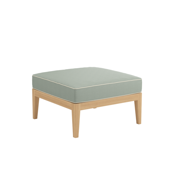 Valencia Lounge Footstool in the design "Mineral/Linum"