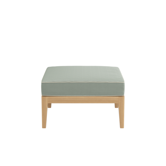 Valencia Lounge Footstool in the design "Mineral/Linum"
