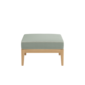Valencia Lounge Footstool in the design "Mineral/Linum"