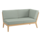 Valencia Lounge Chaise Longue with armrest left in the design "Mineral/Linum"