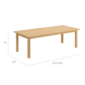Cornwall Extending Table Teak 220-300 x 100