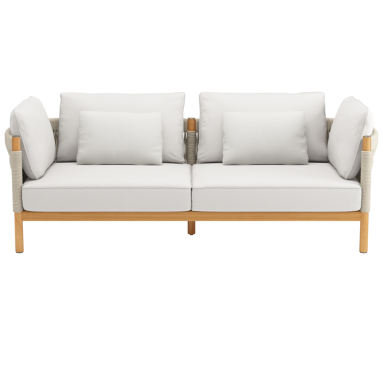 Cavo Lounge Sofa Beige incl. cushion in the design "Travertin"