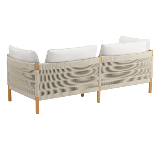 Cavo Lounge Sofa Beige incl. cushion in the design "Travertin"