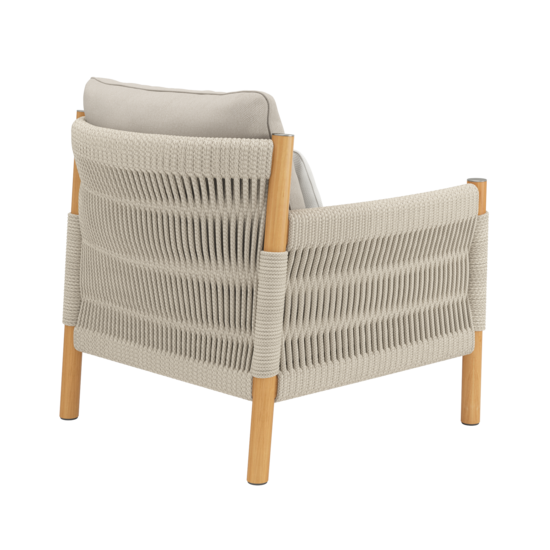 Cavo Lounge Armchair Beige incl. cushion in the design "Nature"