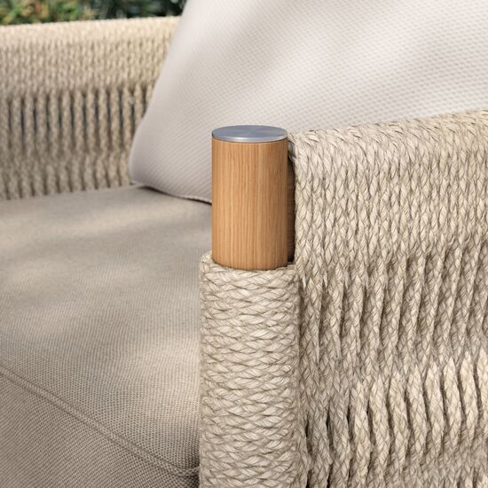 Cavo Lounge Sofa Beige incl. cushion in the design "Nature"