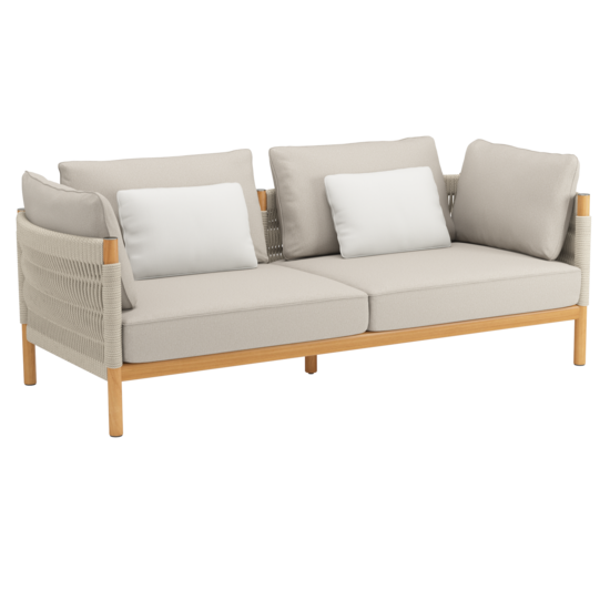 Cavo Lounge Sofa Beige incl. cushion in the design "Nature"