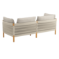 Cavo Lounge Sofa Beige incl. cushion in the design "Nature"