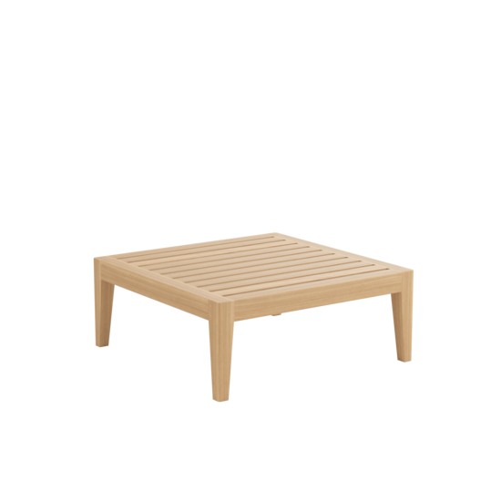 Valencia Lounge Footstool in the design "Linum/seams Pearl"
