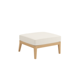 Valencia Lounge Element without backrest in the design "Linum/seams Pearl"