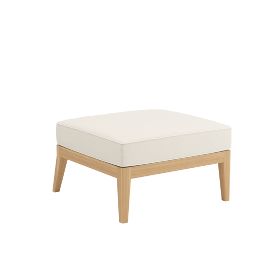 Valencia Lounge Element without backrest in the design "Linum/seams Pearl"