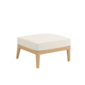 Valencia Lounge Element without backrest in the design "Linum/seams Pearl"