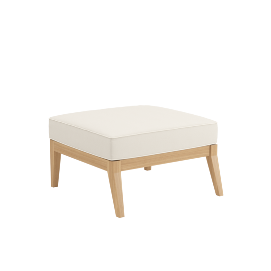 Valencia Lounge Element without backrest in the design "Linum/seams Pearl"