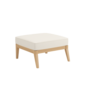 Valencia Lounge Element without backrest in the design "Linum/seams Pearl"