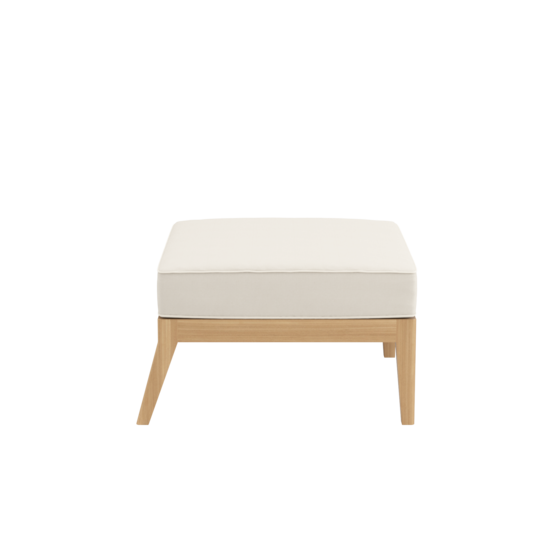 Valencia Lounge Element without backrest in the design "Linum/seams Pearl"