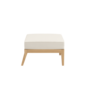Valencia Lounge Element without backrest in the design "Linum/seams Pearl"