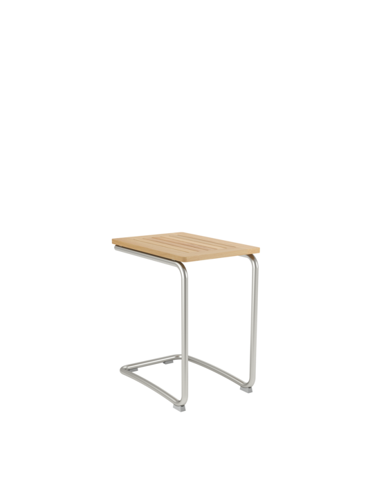 Bolero Side Table Stainless Steel/Teak