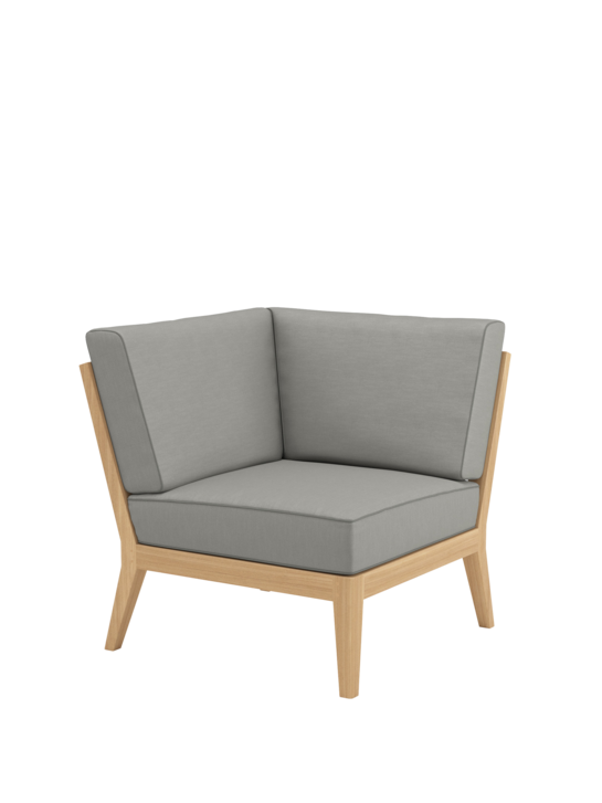 Valencia Lounge Corner Element incl. cushions Stone/seams Taupe