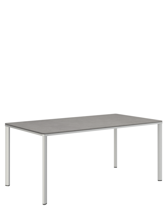 Portland Table Anodised Aluminium/HPL Shade