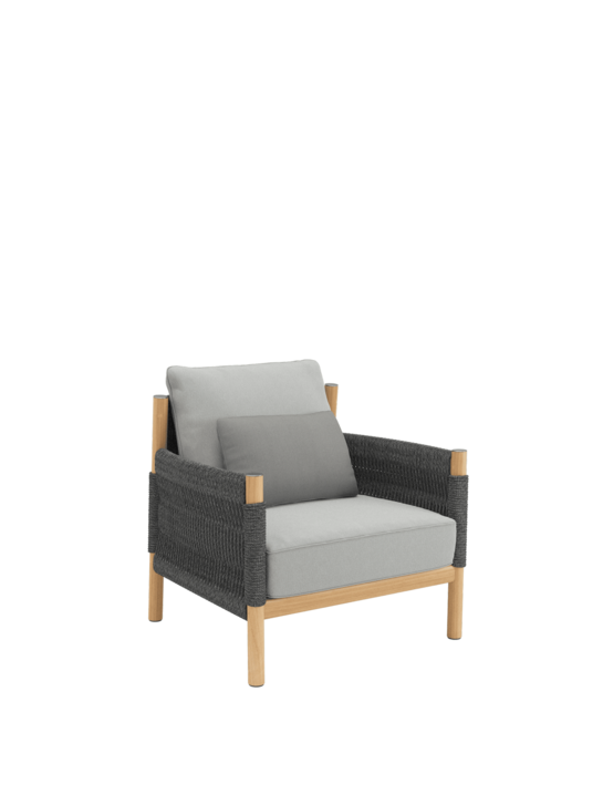 Cavo Lounge Armchair Anthracite incl. cushions Moon