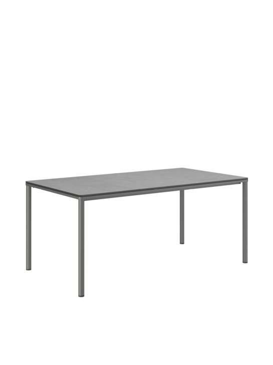 Portland Table Stainless Steel Graphite/HPL Shade