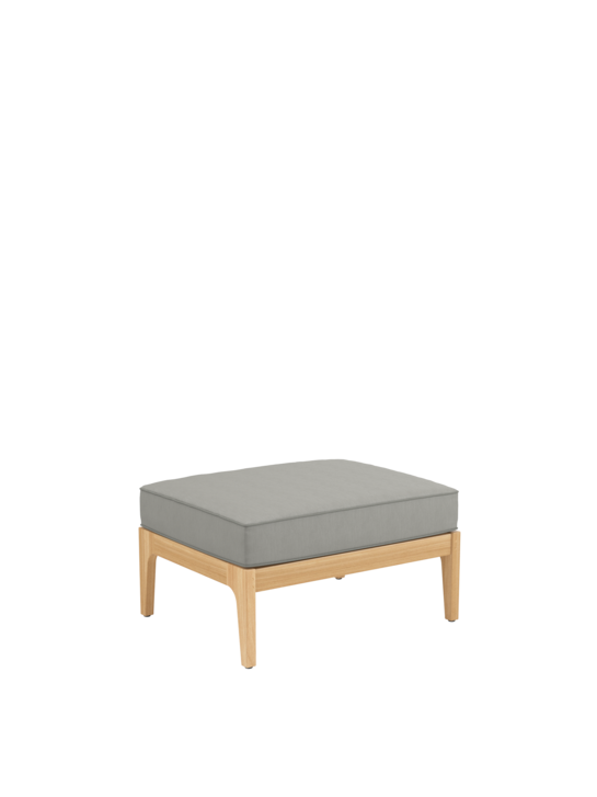 Newhaven Footstool incl. cushion Stone/seams Taupe