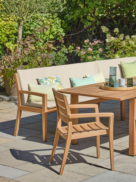 Valencia Bench Element with armrest right 180