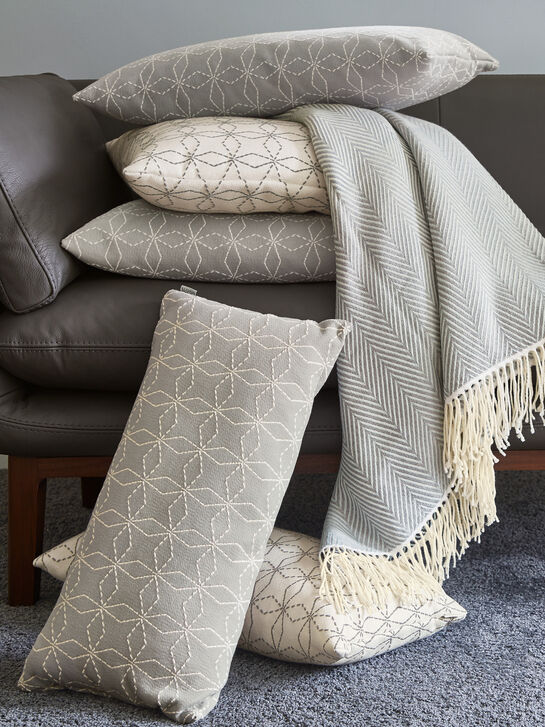 Mulino Feather Cushion 55 x 55 Grey