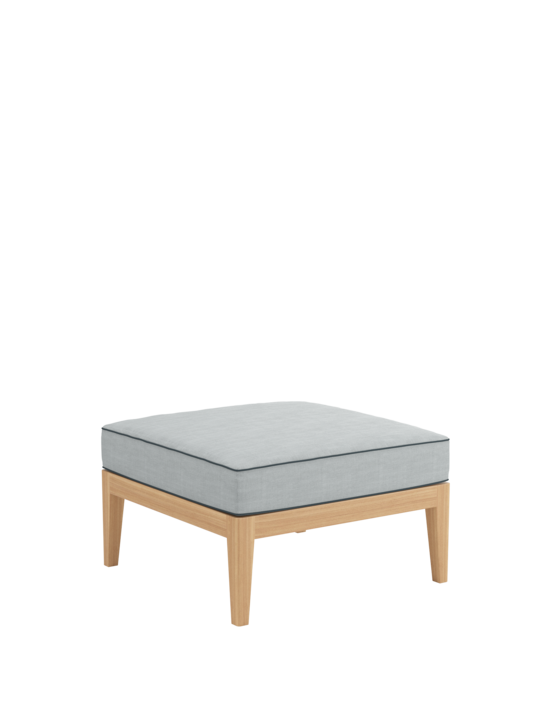 Valencia Lounge Footstool incl. cushion River/seams Baltic