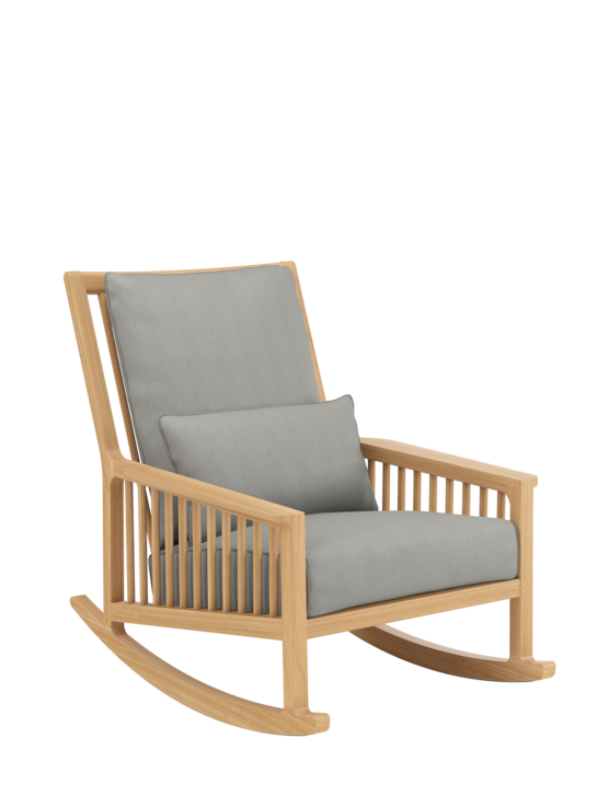 Newhaven Rocking Chair incl. cushions Stone/seams Taupe