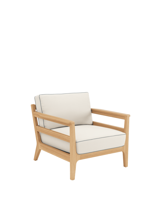 Newhaven Armchair incl. cushions Linum/seams Indigo