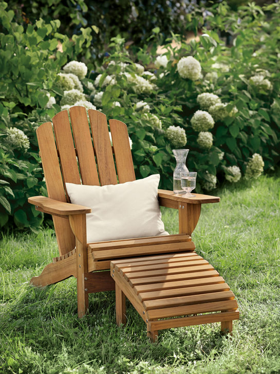 Adirondack Set Chair and Footstool