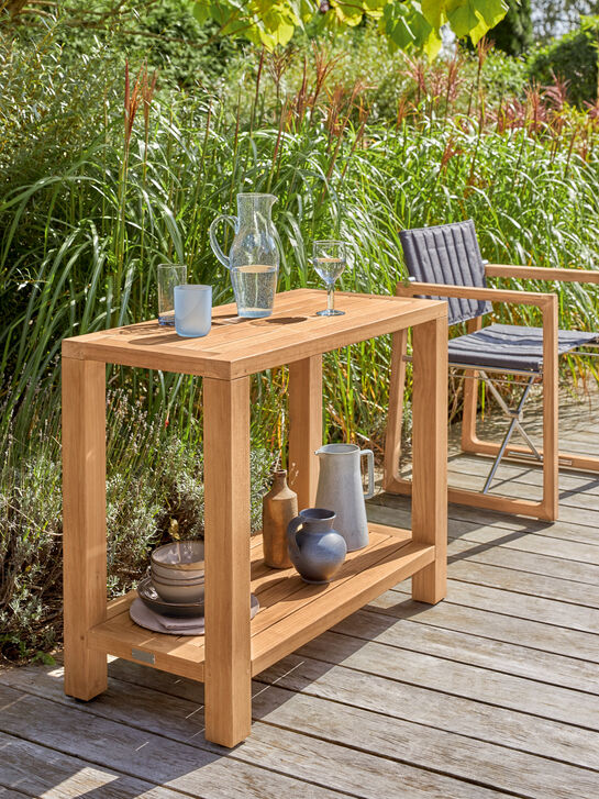 Square Console Table Teak