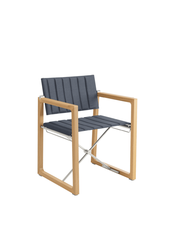 Benton Armchair Blue Smoke foldable