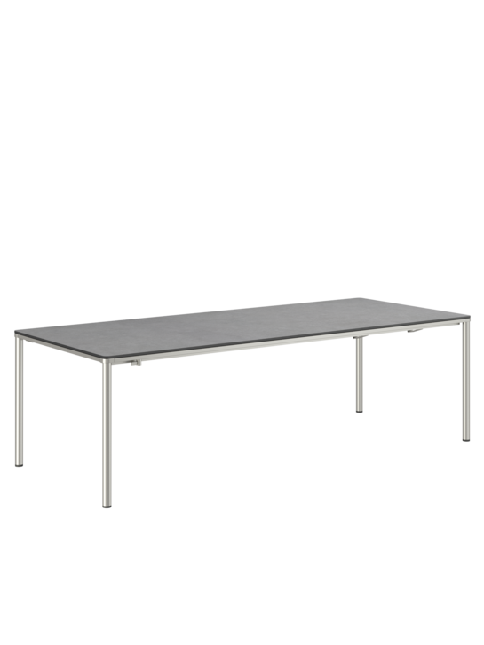 Portland Extending Table Stainless Steel/HPL Shade