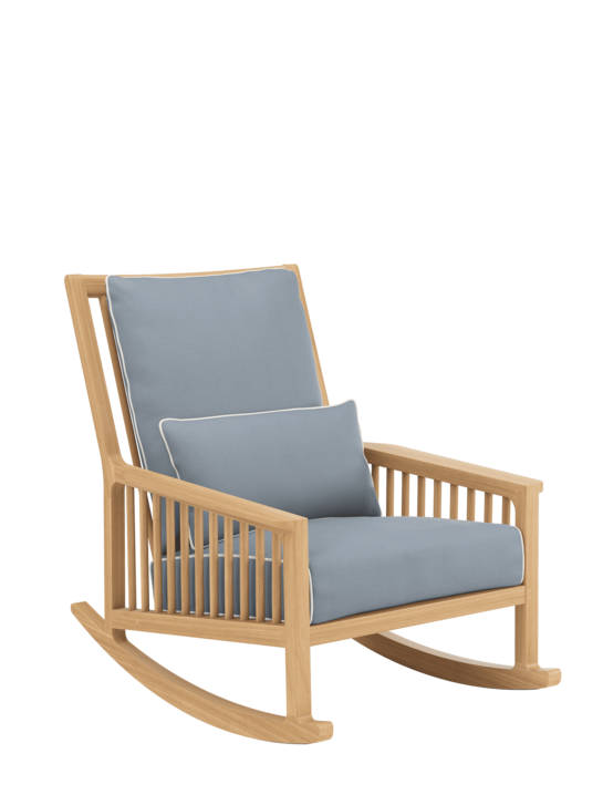 Newhaven Rocking Chair incl. cushions Indigo/seams Linum