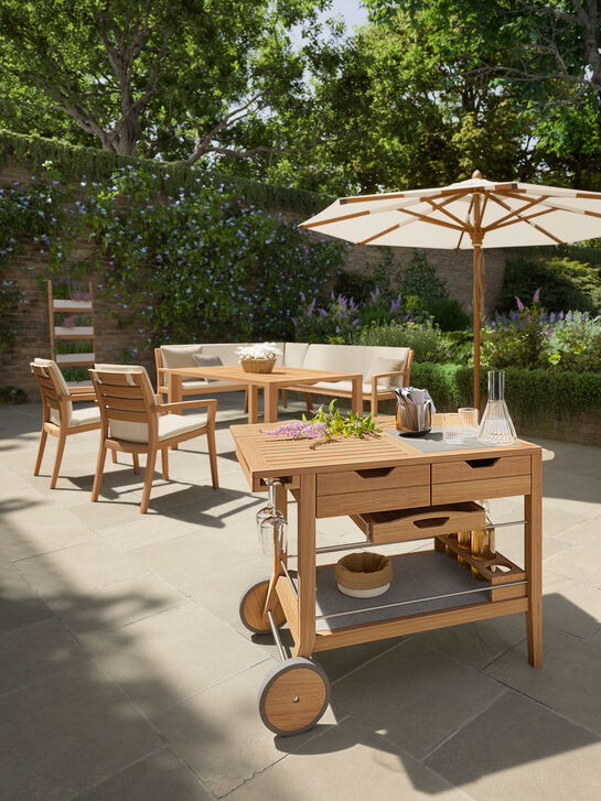 Valencia Serving Trolley Teak