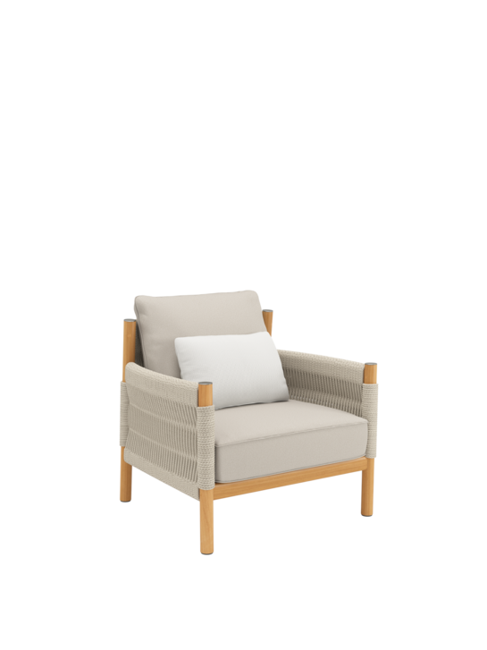 Cavo Lounge Armchair Beige incl. cushions Nature