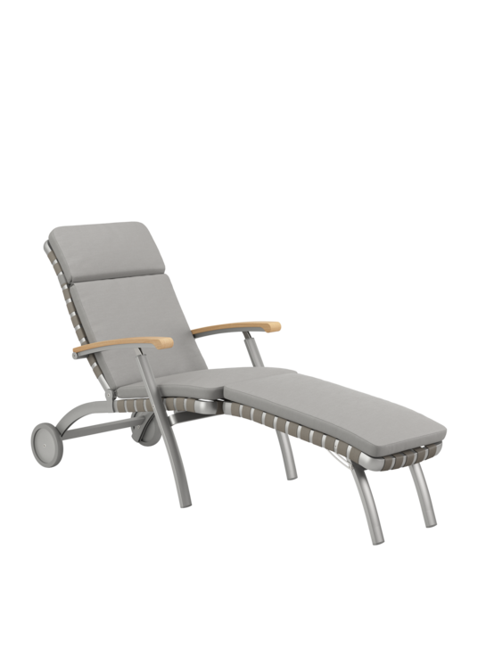 Cushion for United States Deck Chair with Longer Footrest Stone