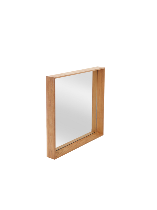 Fascino Mirror with teak frame, square