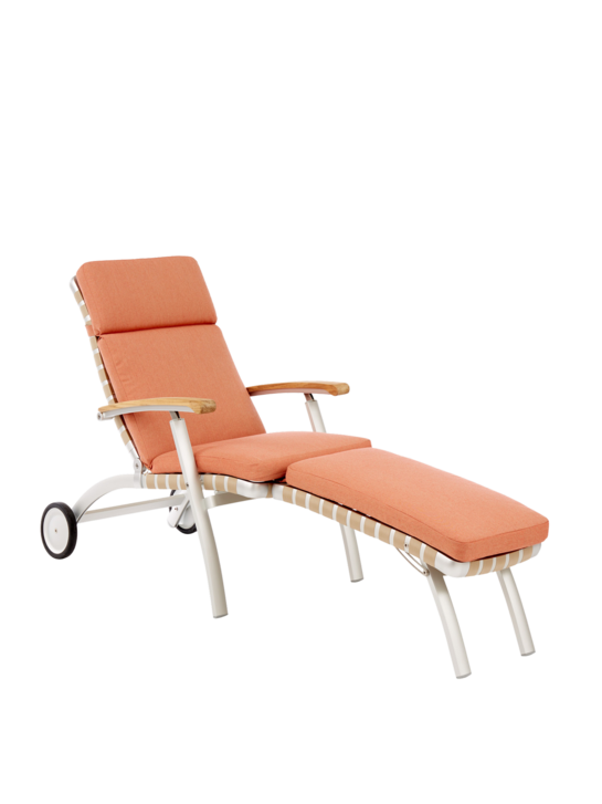 Cushion for United States Deck Chair with Longer Footrest Maple