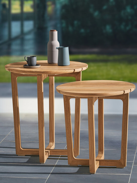 Benton Side Table Teak low