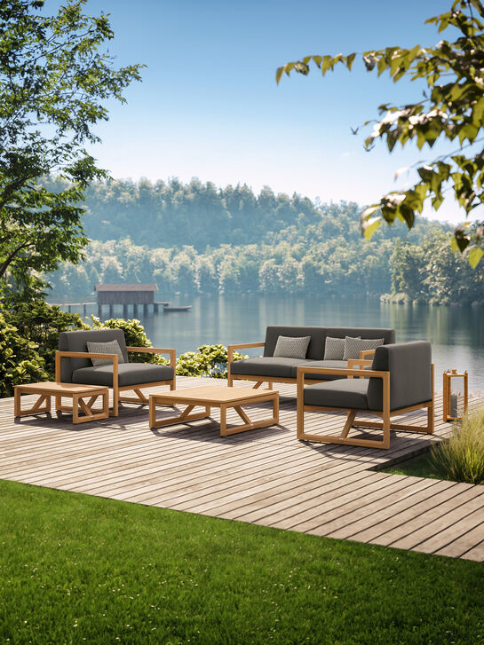 Trey Lounge Armchair incl. cushions Anthracite