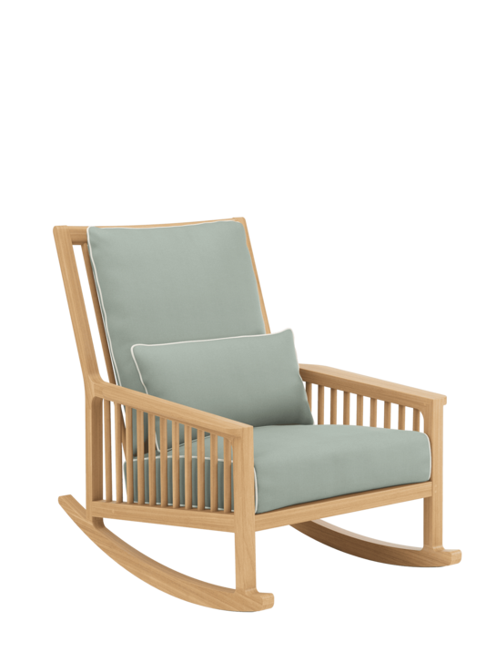 Newhaven Rocking Chair incl. cushions Mineral/seams Linum